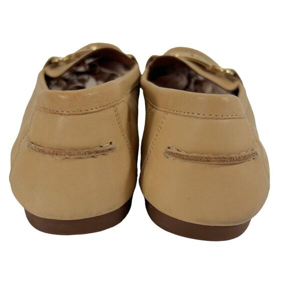 Kate Spade Carson Leather Loafers Beige Tan Flats Driving Shoes - Picture 8 of 10